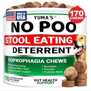 YUMA'S No Poo Chews for Dogs - 170 Count - EXP 04/2027